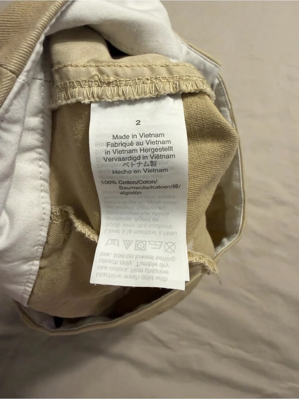 J.Crew Chino Shorts Size 2 Khaki